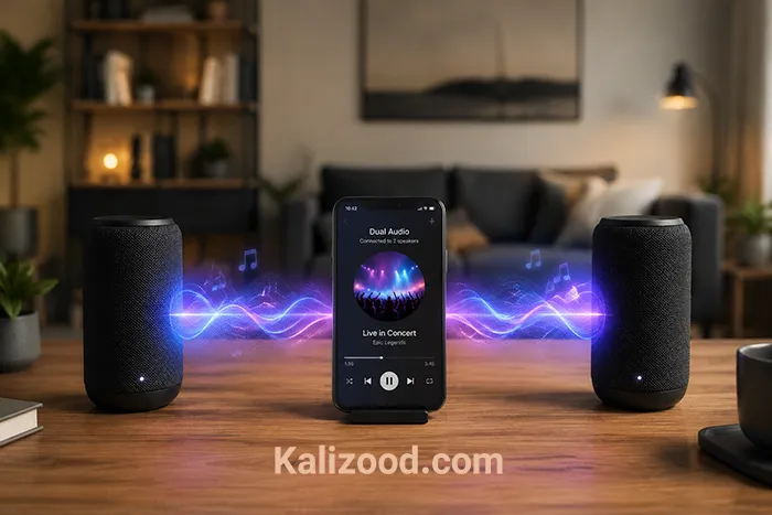 برنامه اتصال دو اسپیکر بلوتوث به یک گوشی